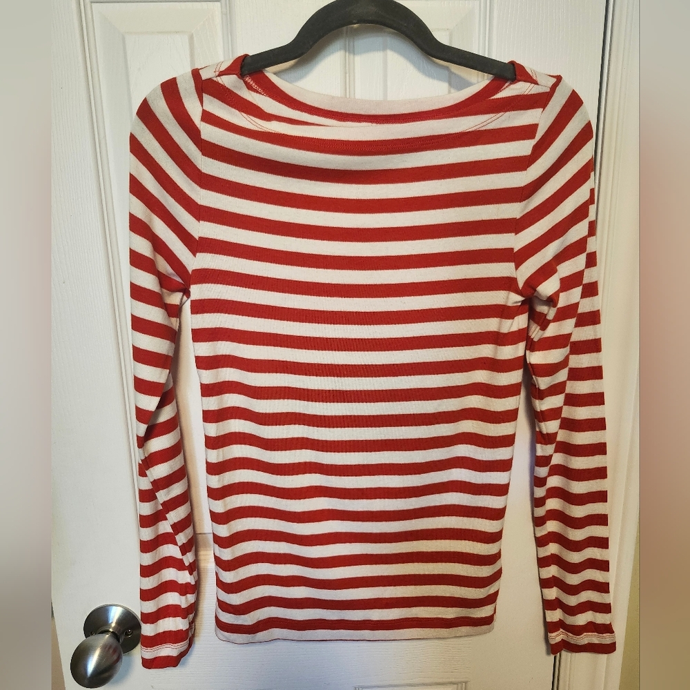3/$50 GAP Striped Boat Neck Sweatshirt